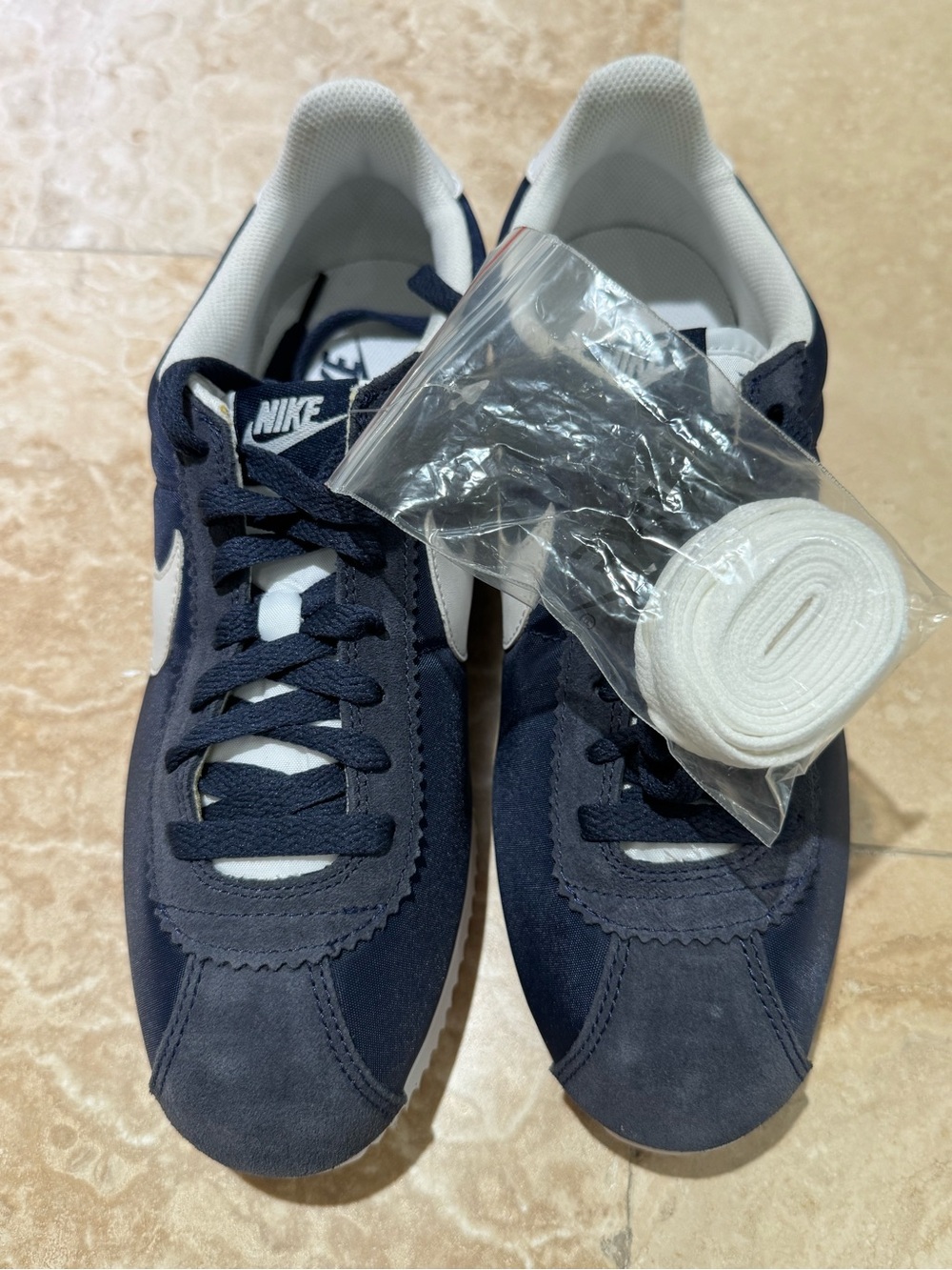 Nike Cortez Navy and White Sneakers size US 8.5 / EU 42
